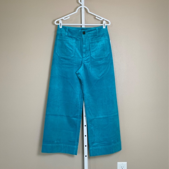 Anthropologie The Colette Cropped Wide-Leg Corduroy Pants by Maeve - Picture 7 of 16